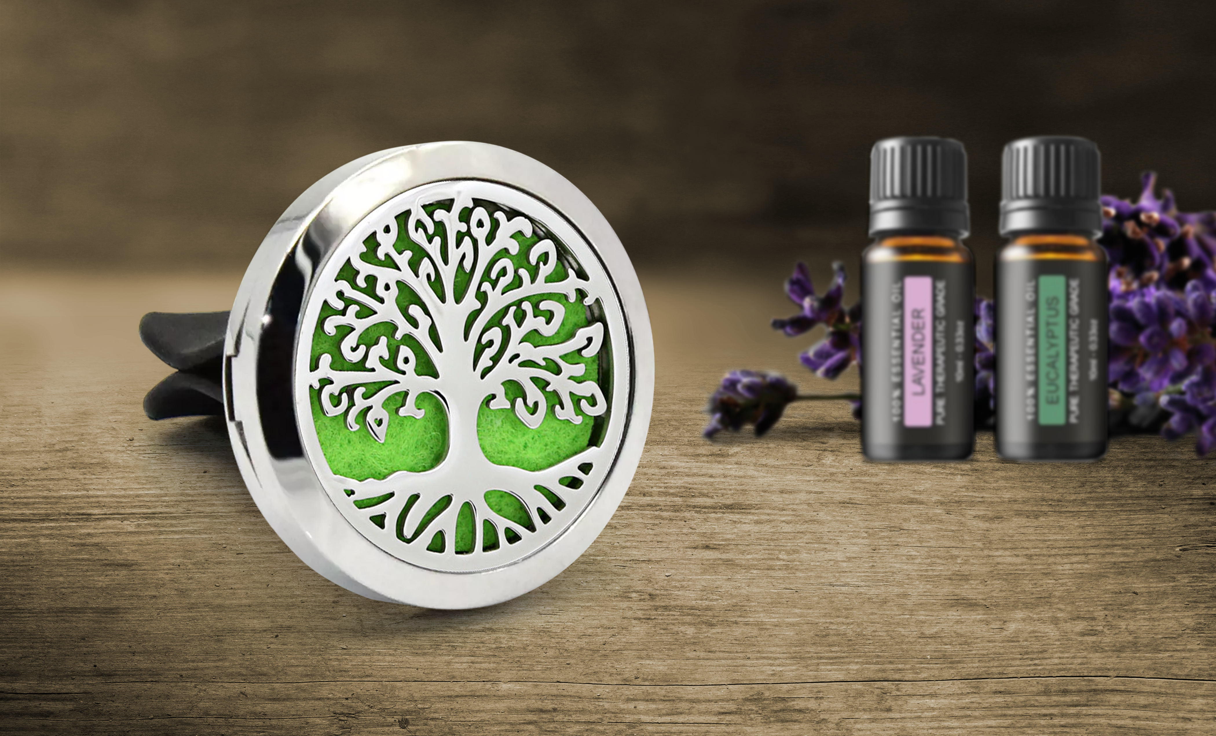 Aromatherapy Car Vent Diffuser with Two Optional Oils