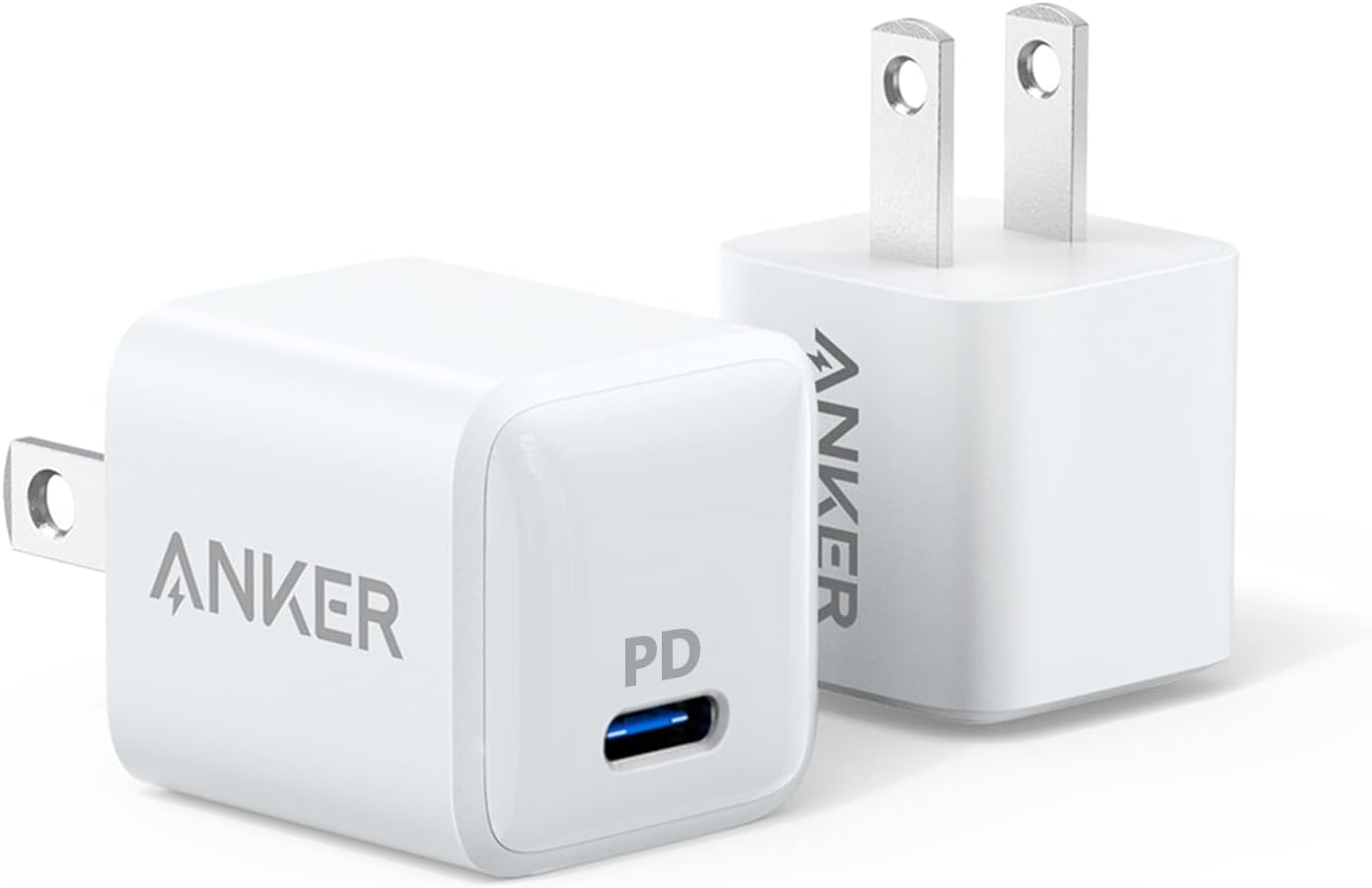 Anker [2-Pack] USB C Charger, Nano Charger 20W Powerport PD Durable Compact high Speed USB C Wall Charger