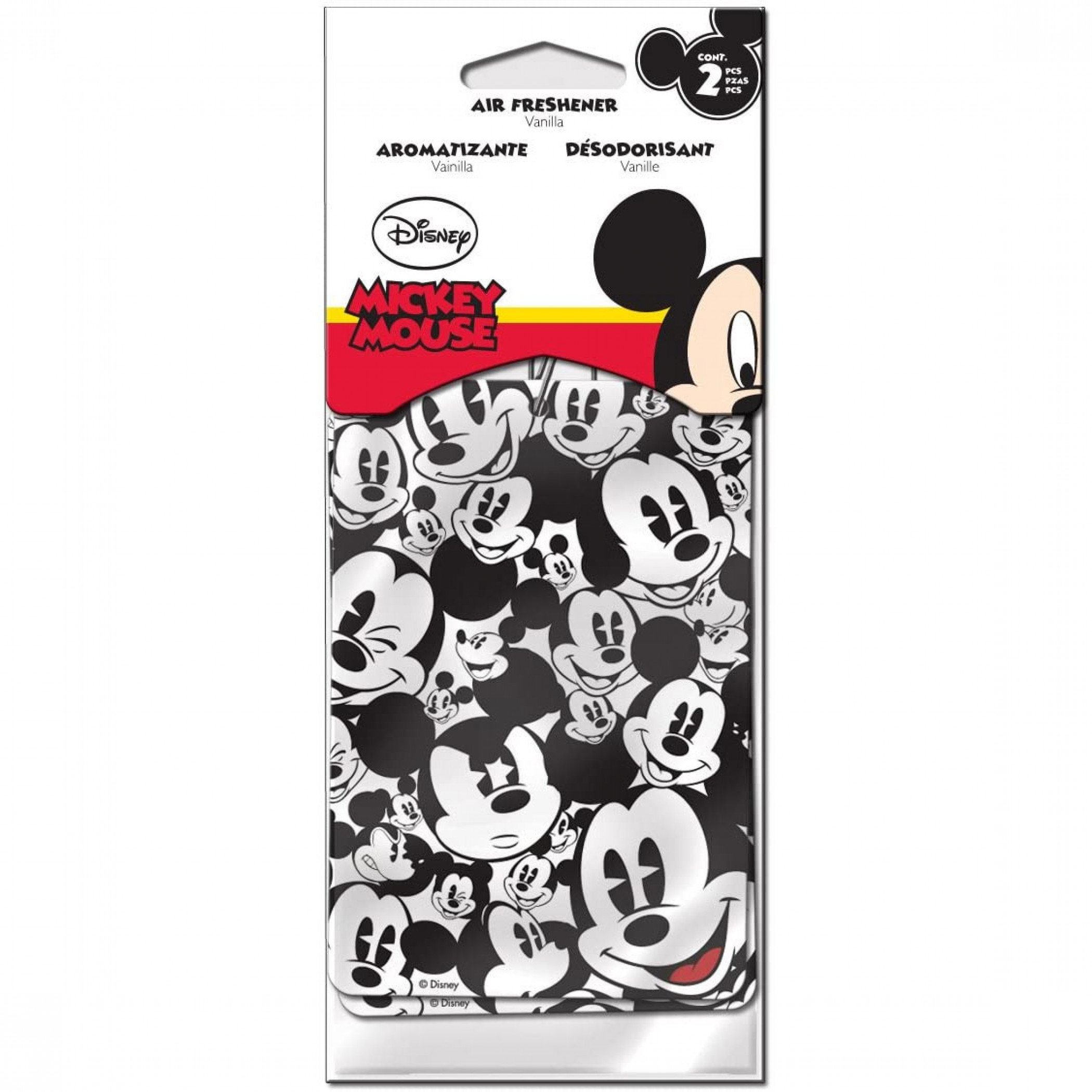 2-Disney Mickey Mouse Expressions Vanilla Air Freshener