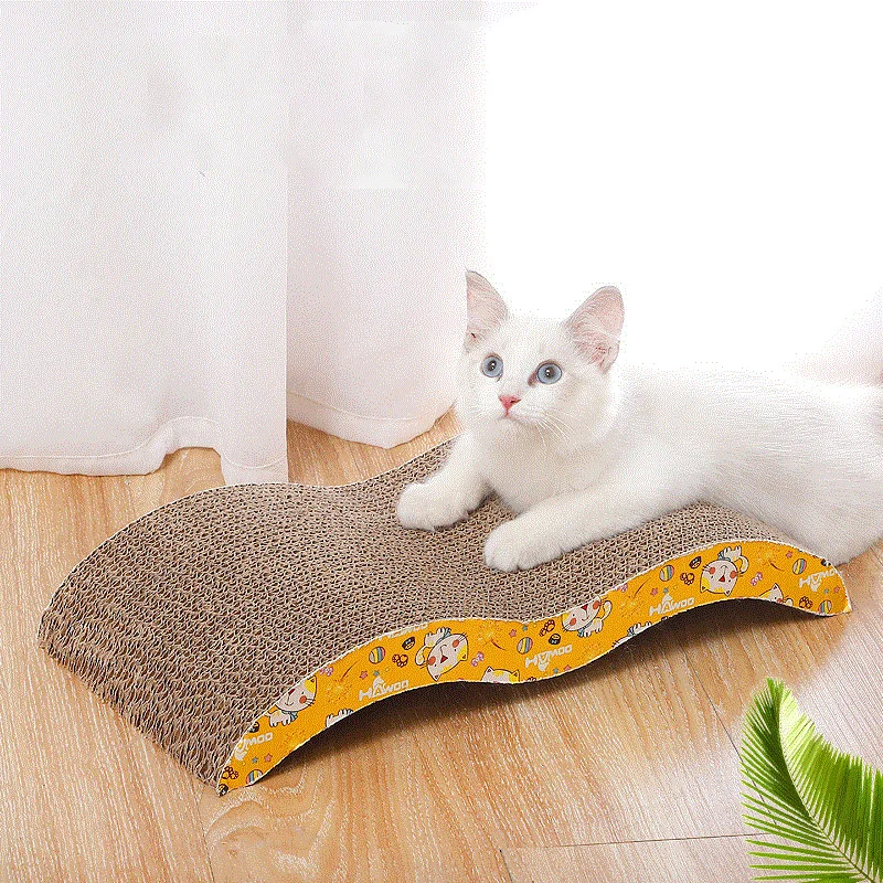 Cat Scratcher Toy – Corrugated Cardboard Claw Sharpening Board