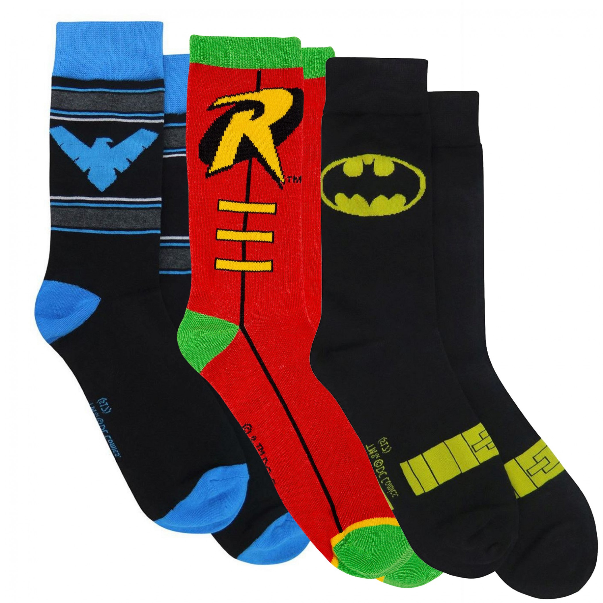Batman Family 3-Pair Pack of Crew Socks