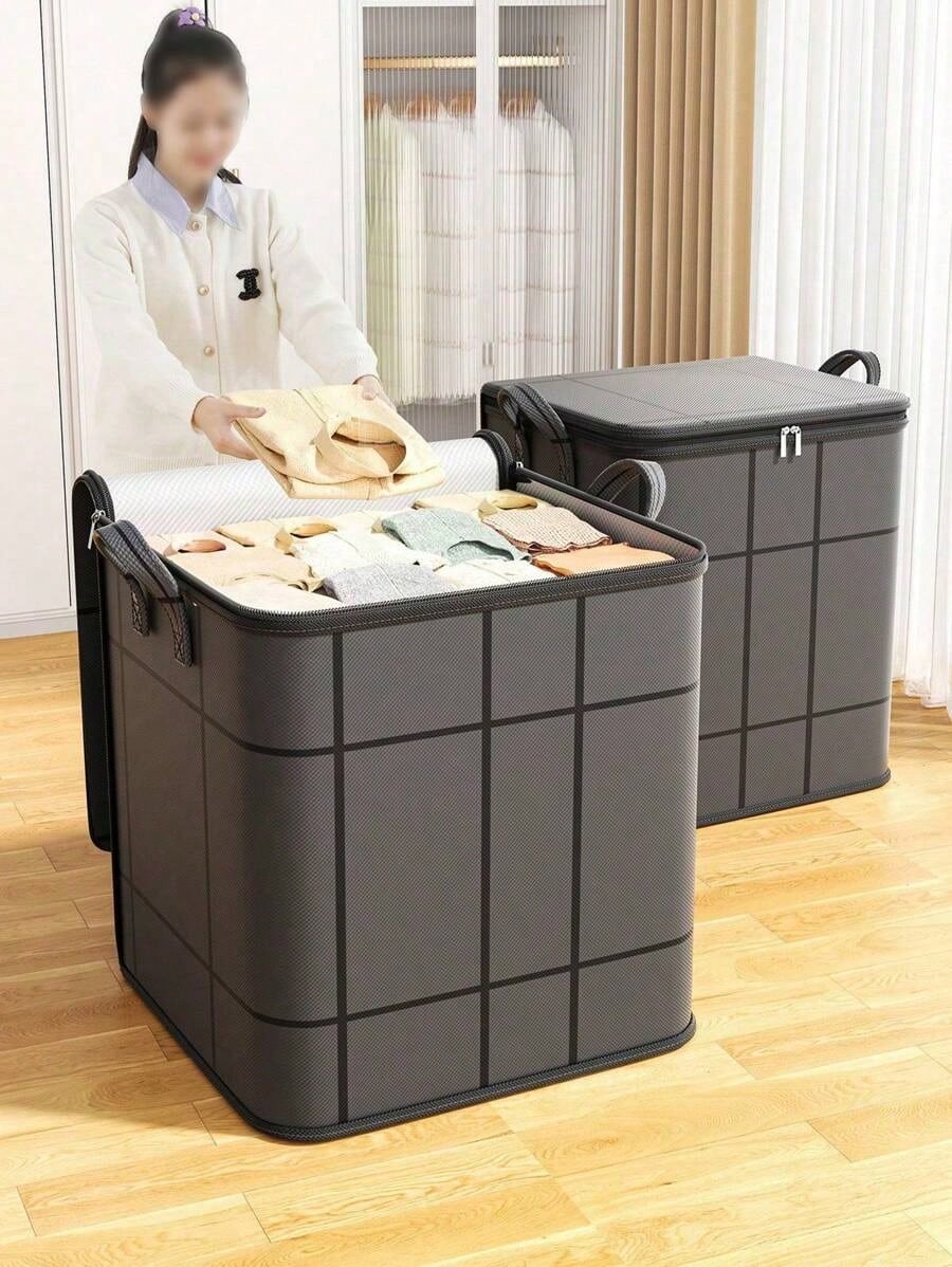 Capacity Clothes Storage Bag - Non-woven Clothes Quilt Storage Bag - Foldable Wardrobe Storage