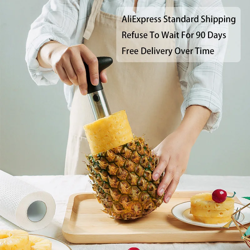 1PCS Stainless Steel Easy To Use Pineapple Peeler Accessories Pineapple Slicers