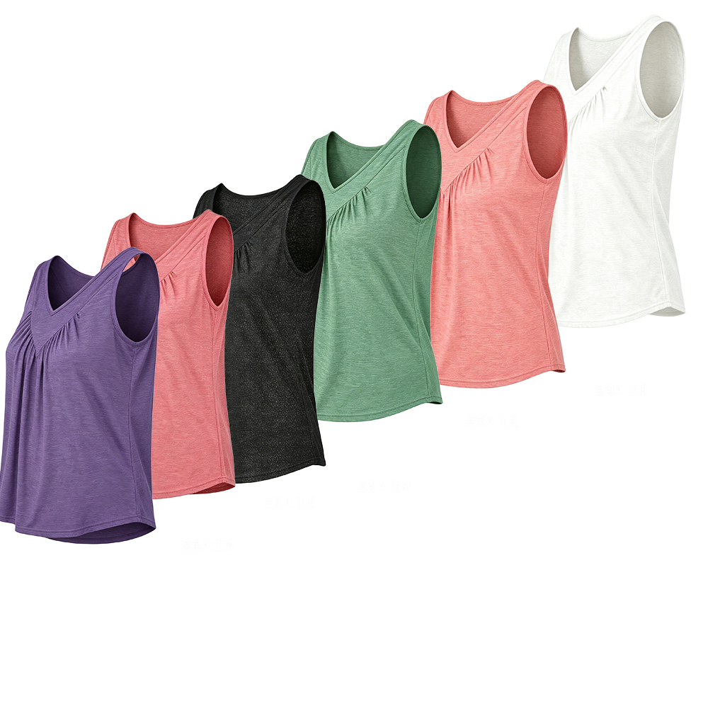 Women's 3-Pack V-Neck Ruched Tank Tops – Loose Fit Casual Summer Beach Vacation Tops (2026)