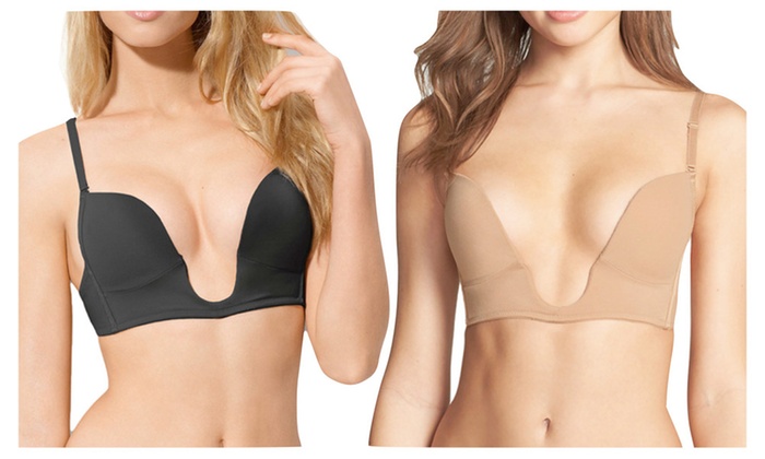 ToBeInStyle Women's Deep U Convertible Plunging Bra