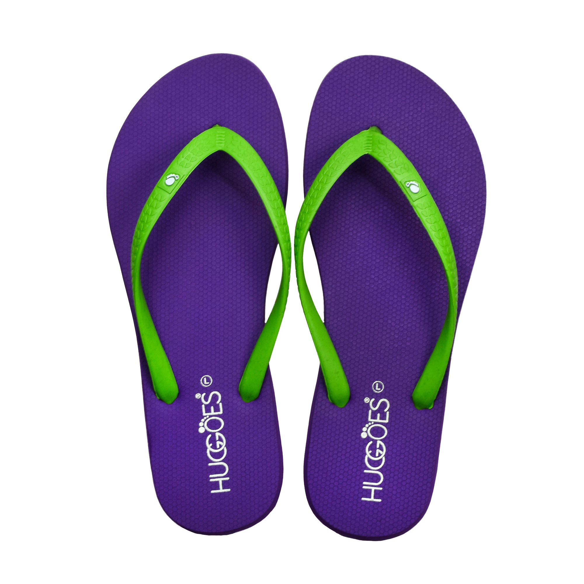 HUGGOES - Lilac Women's Natural Rubber Summer Flip-Flops