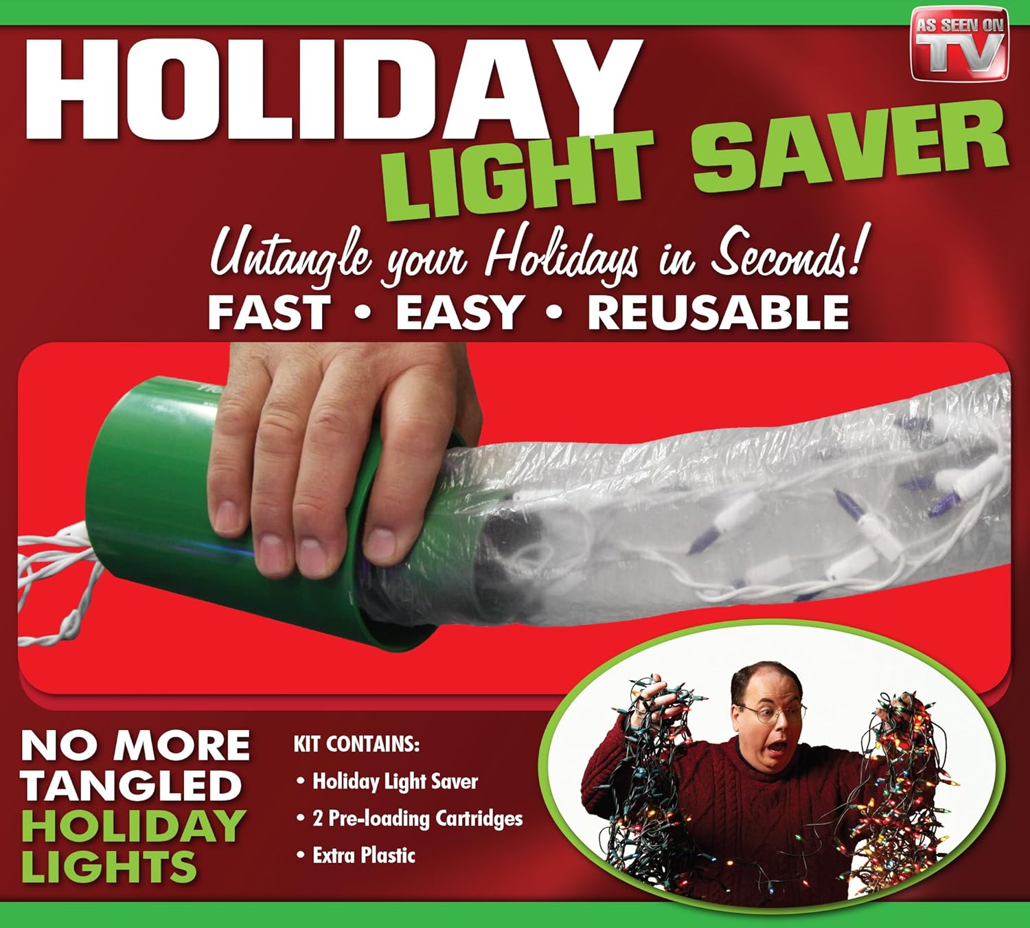 Holiday Light Saver- a Complete System to Keep Your Holiday Lights Protected and Tangle Free