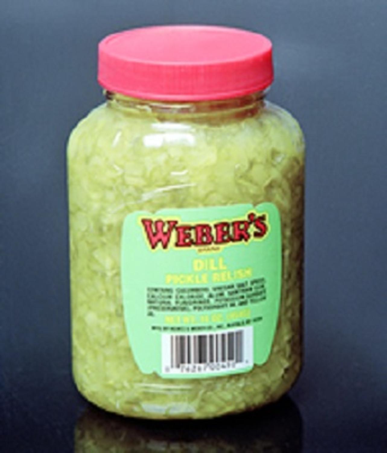 BUFFALO'S OWN WEBER'S BRAND DILL PICKLE RELISH 16OZ. Tanga