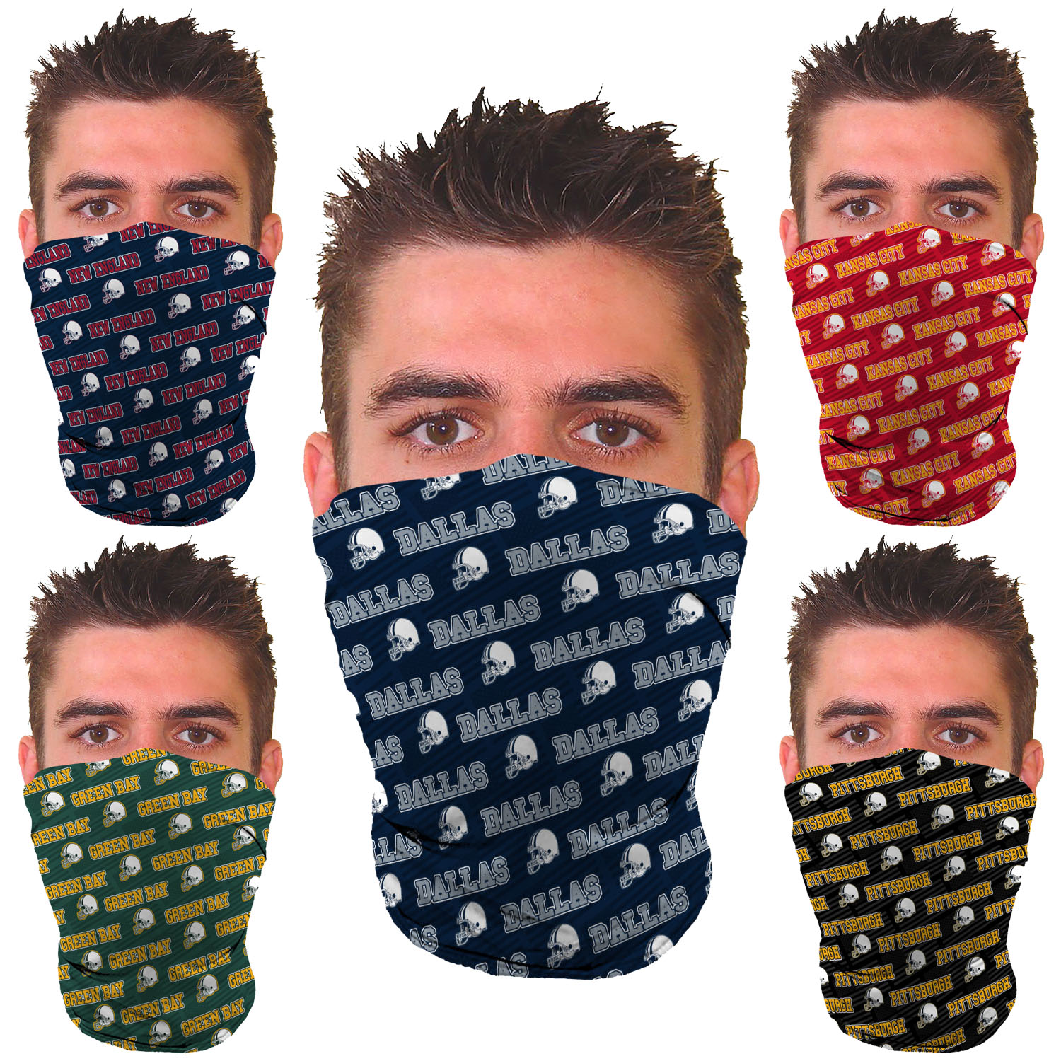 Unisex Awesome Football Neck Gaiter Performance Microfiber 9+ Ways to Wear