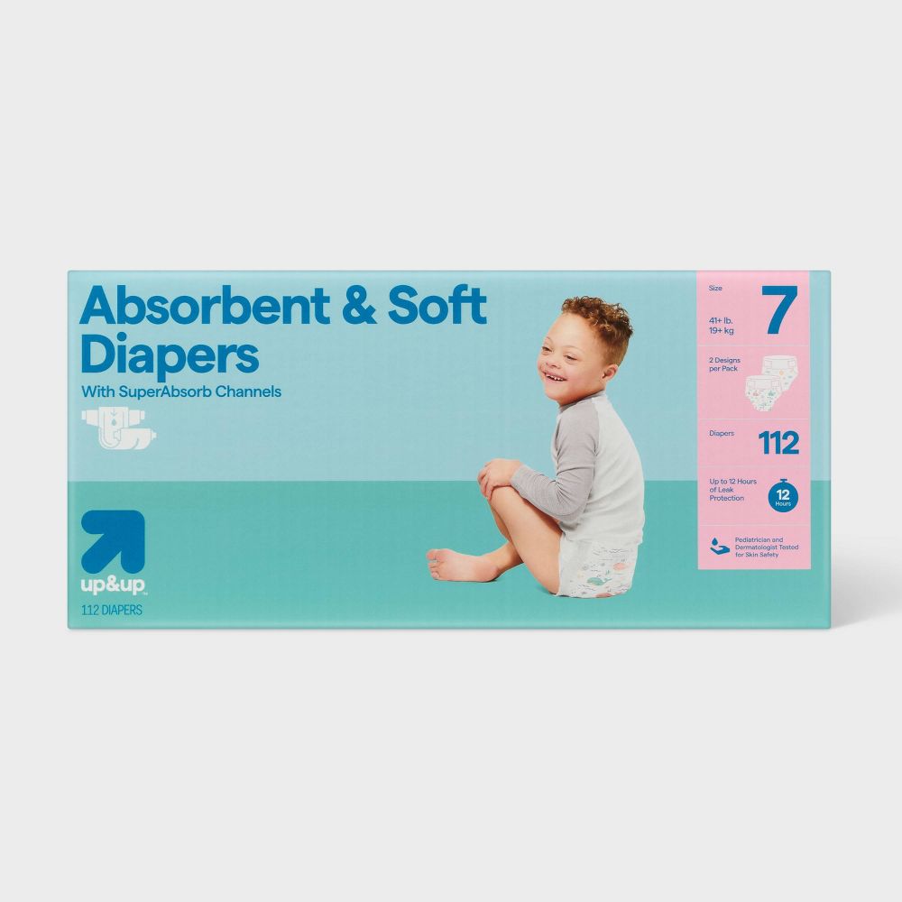Disposable Diapers - Size 7 - 112ct - up&up