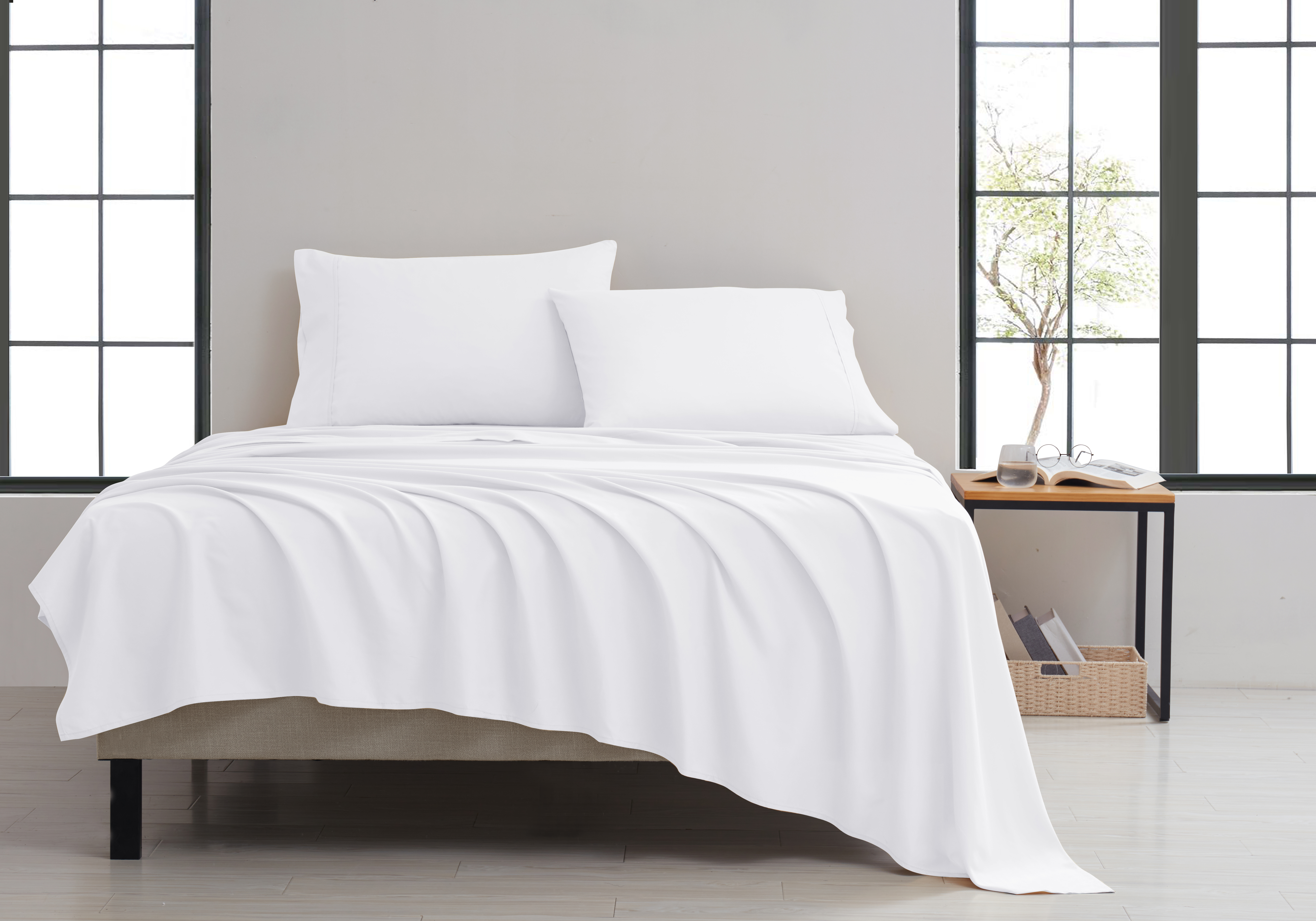 Kathy Ireland Twill Weave Luxury 4-Piece Sheet Set
