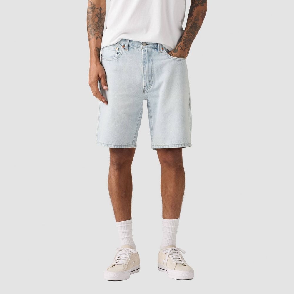 Levi's Men's 454 Relaxed Fit 10" Shorts - Light Blue Denim 32