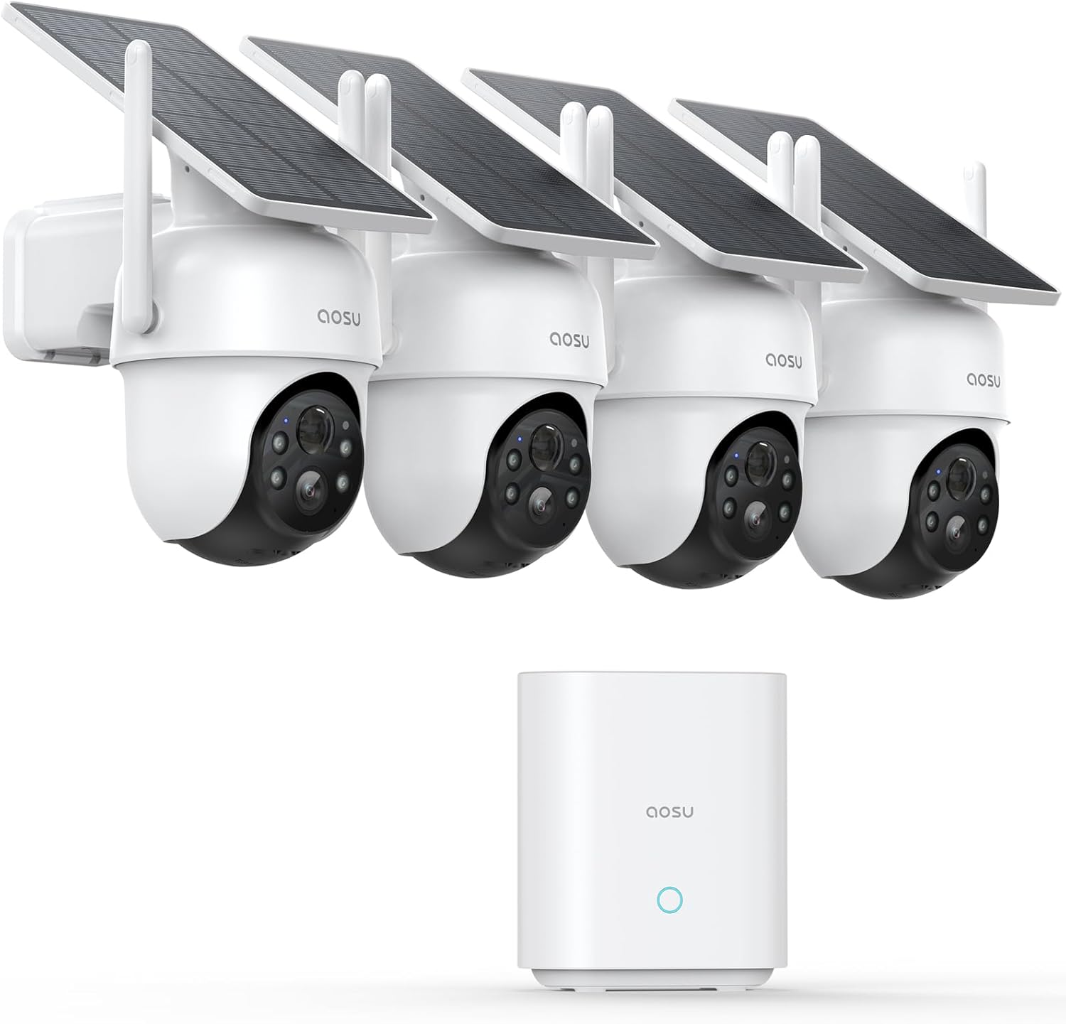 aosu Security Cameras Outdoor Wireless, 4 Cam-Kit