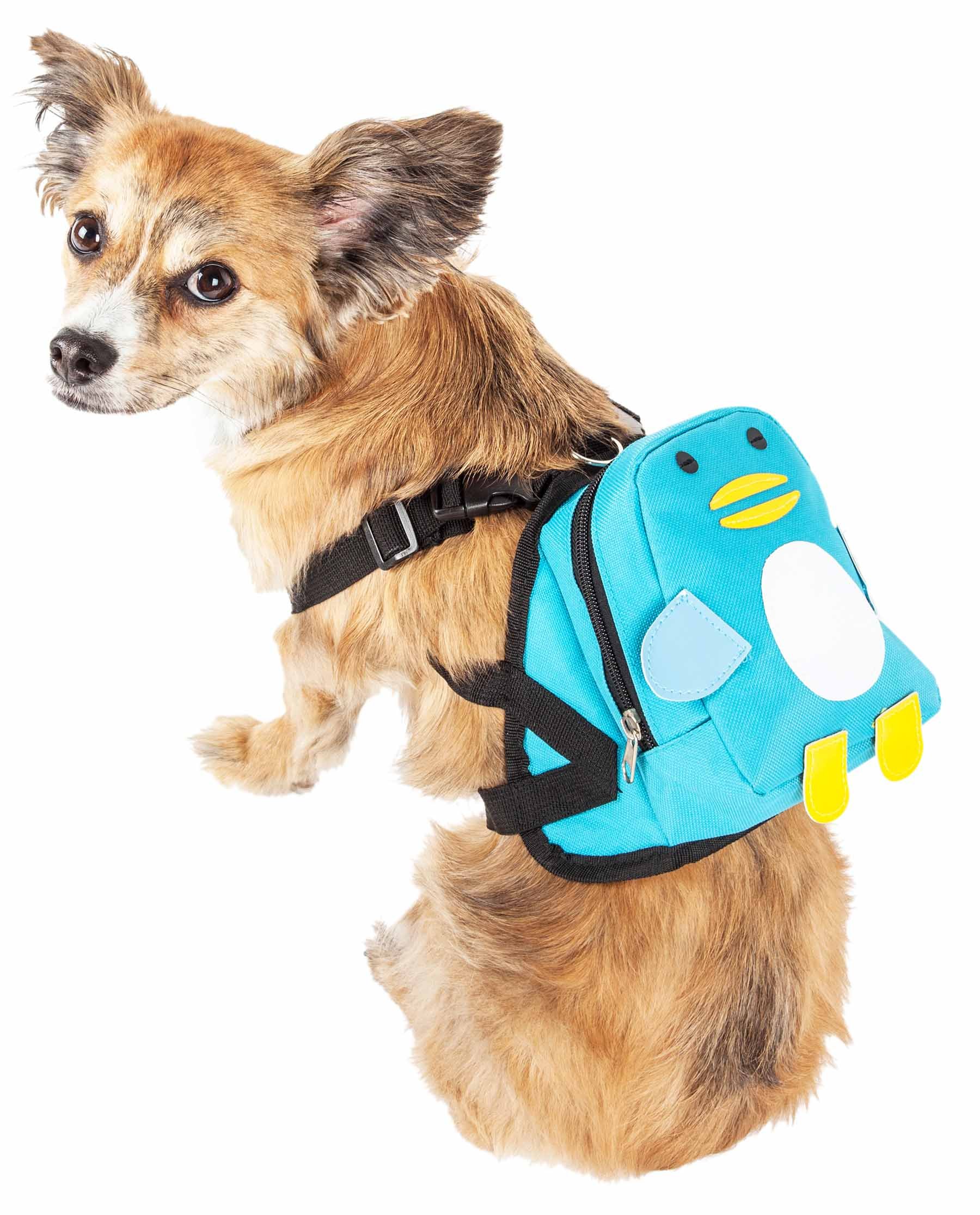 Pet Life Compartmental Animated Dog Harness Backpack