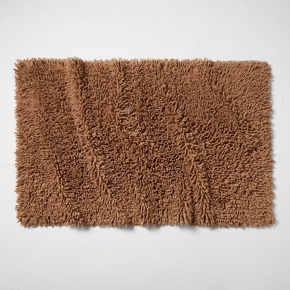 Casaluna Cotton Looped 40x24"" Bath Rug Mélange Machine Washable