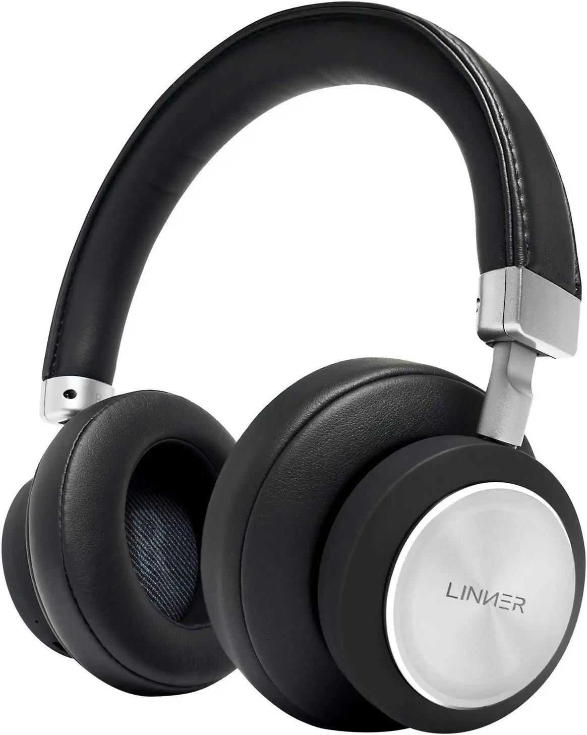 LINNER NC90 Noise Cancelling Bluetooth Headphones over the ear design.