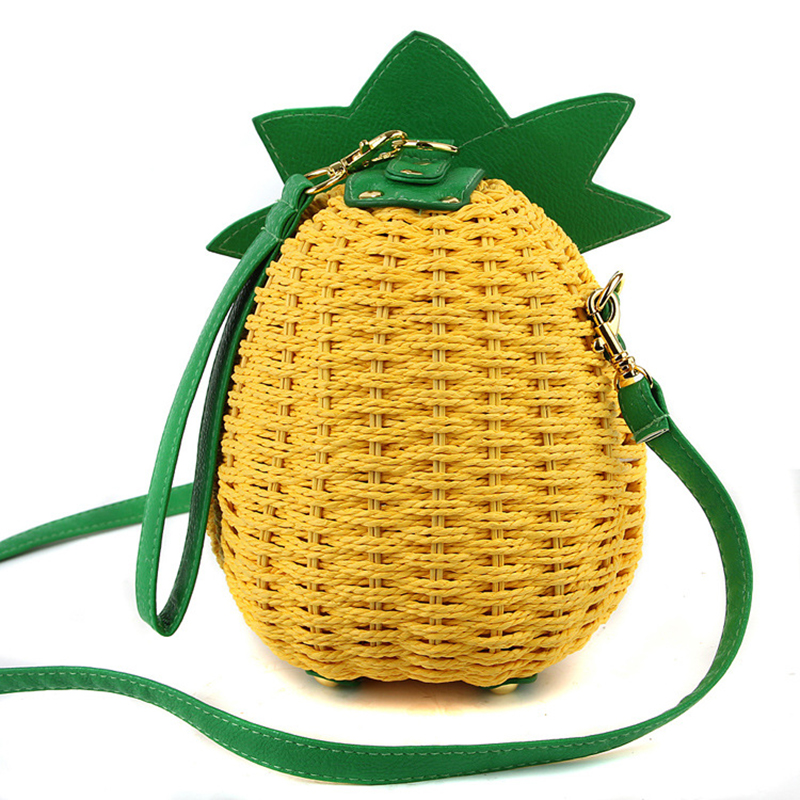Straw Pineapple Purse BelleChic