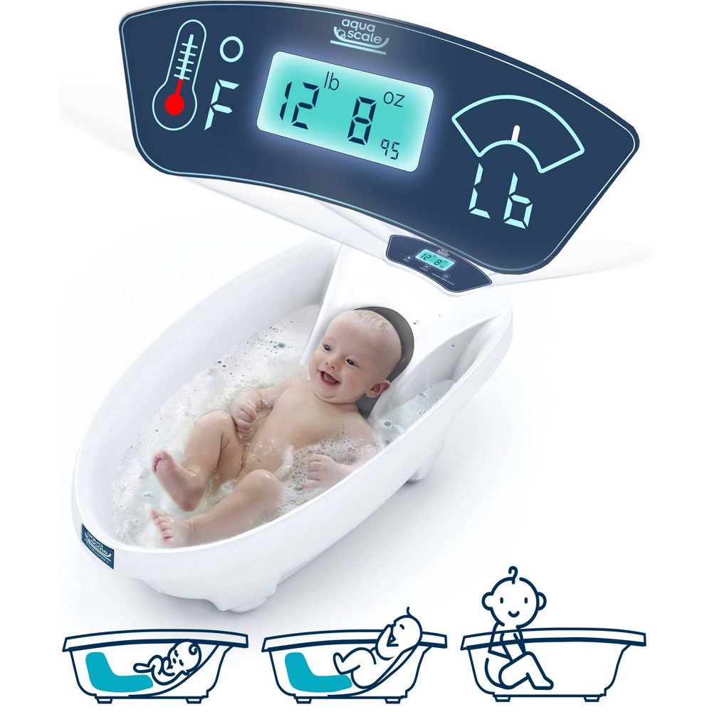 Baby Patent Aqua Scale 3-in-1 Digital Scale Water Thermometer and Infant Tu