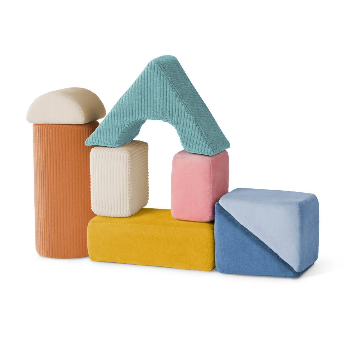 B. TOYS TUMBLE-Y TOWERS SOFT SENSORY BABY BLOCKS FOR STACKING