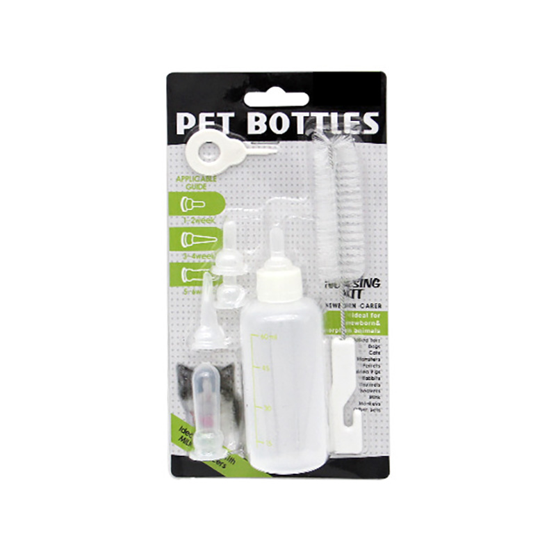Pet Feeding Nurser Pet Nursing Bottle Kit for Newborn Animals