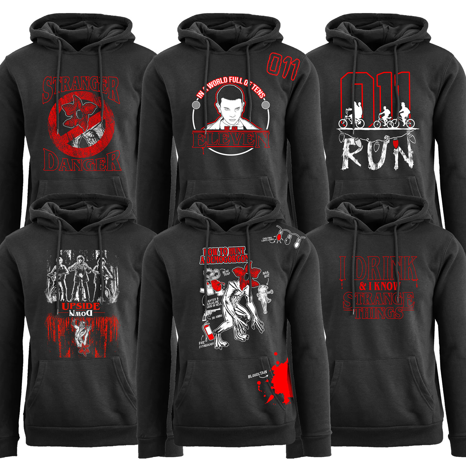 Men's Best of Stranger Things Pull Over Hoodie