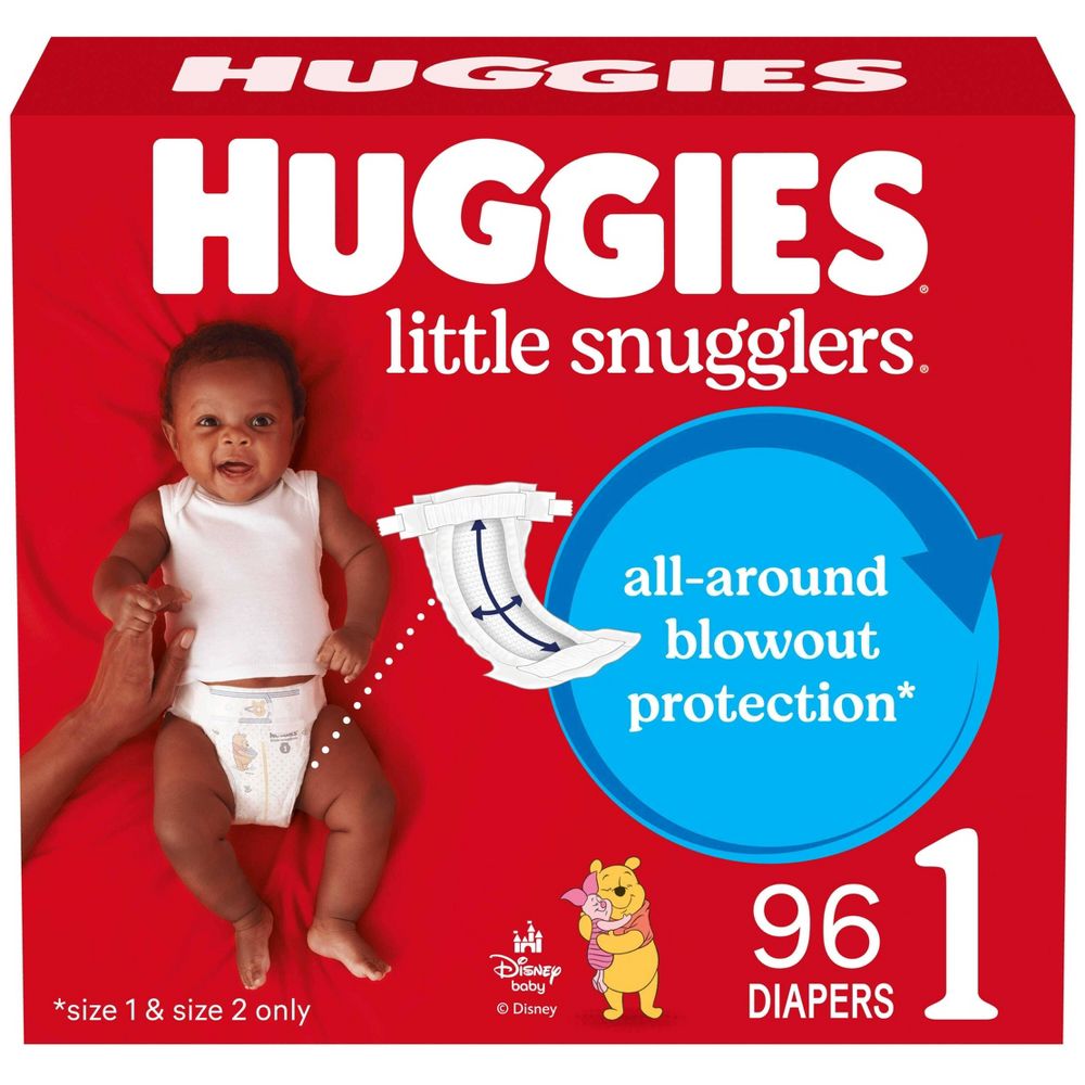 Huggies Little Snugglers Diapers - Size 1 - 96ct - Open Box