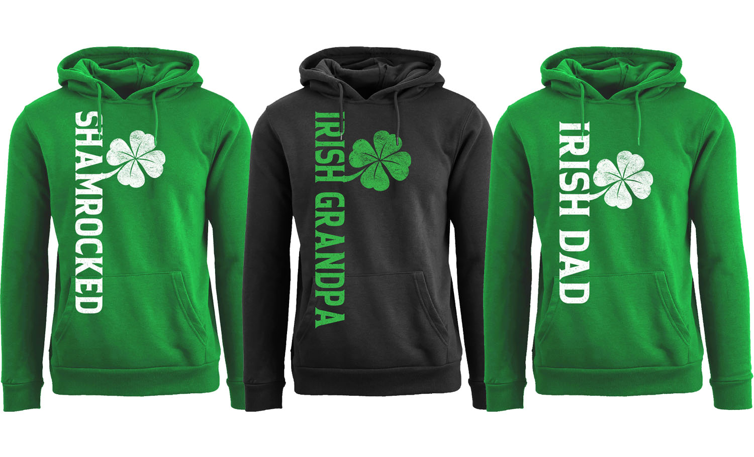 Men's Hey MA! St. Patrick's Day Pull Over Hoodie