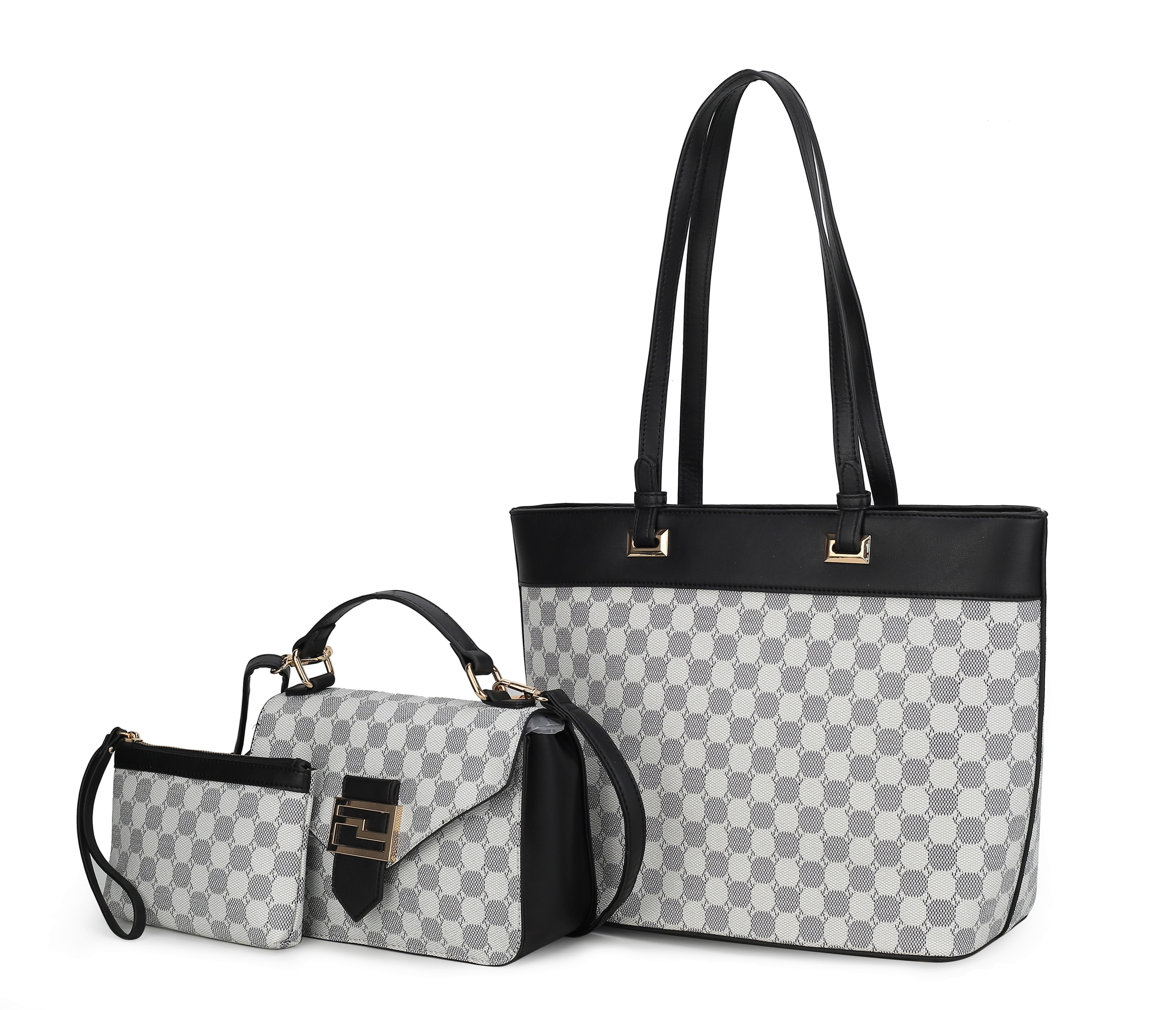 MKF Collection Libby Tote Bag by Mia K - 3-piece set
