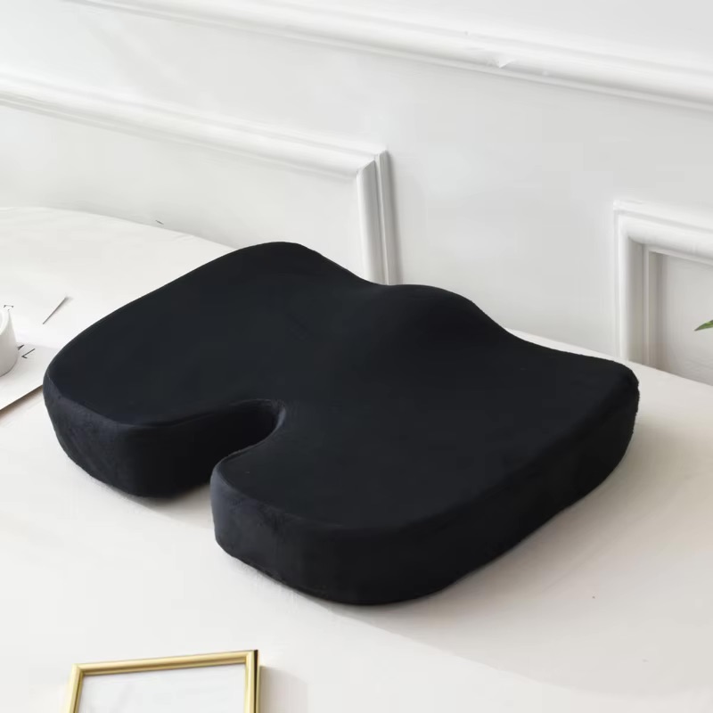 Seat Cushion Memory Foam Pillow for Office Chair Car Travel Back Pain Relief Tailbone Support Premium Ergonomic Chair Pad