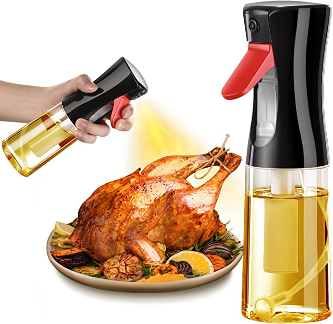 Oil Sprayer Mister Spritzer for Cooking – 200ml Glass Bottle