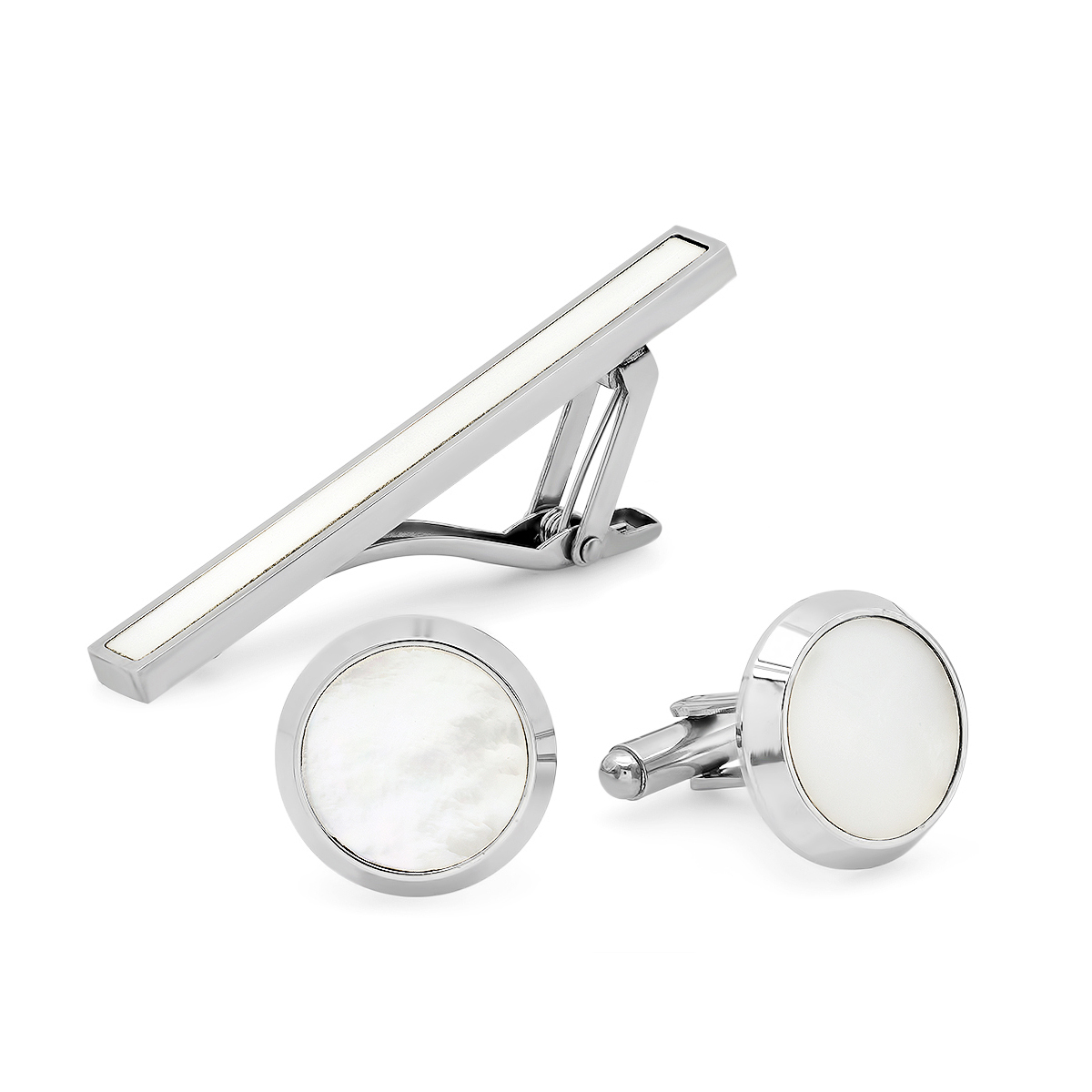 Men's Stainless Steel Cufflinks Set