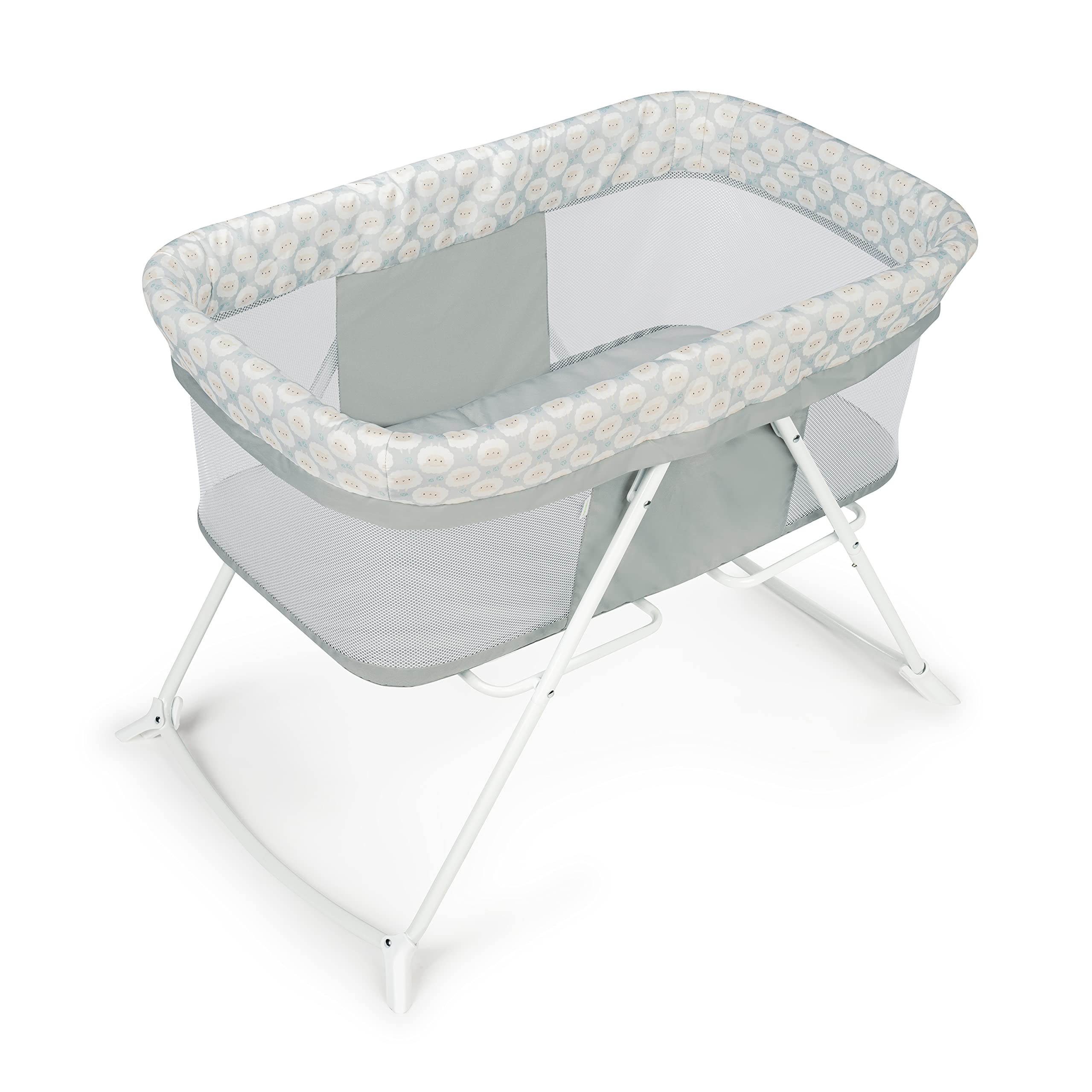 INGENUITY SNOOZE & STOW ROCKING PORTABLE FOLDING BASSINET - SHEPPY