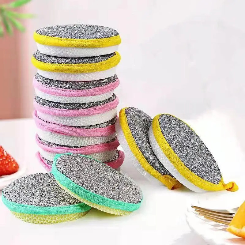 5-Pack Reusable Dish Sponges & Brushes for Pots and Pans
