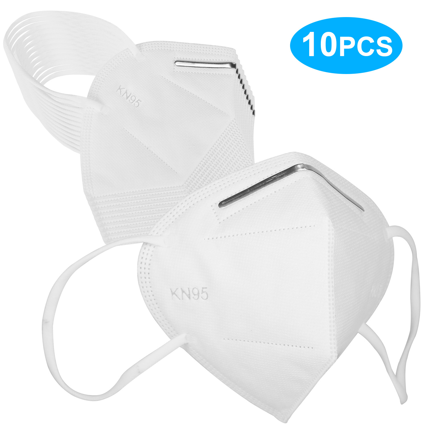 10 PCS Disposable KN95 Mask FFP2 Soft Breathable Protective Mask