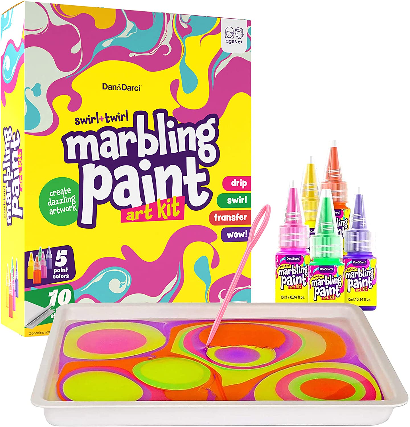 Dan & Darci Marbling Paint Art Kit for Kids