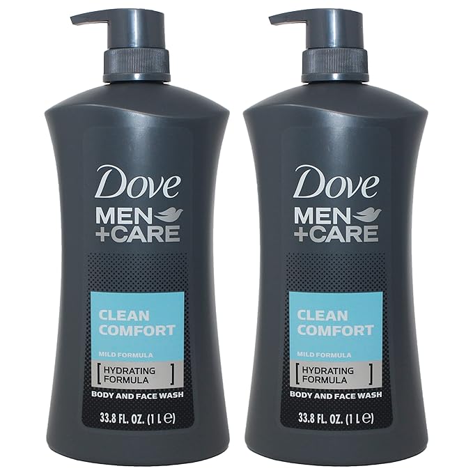 2-Pack Dove Men Body Wash 1 Liter (33.8 Oz)