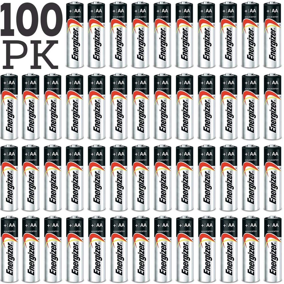 100-Pack: Energizer Max AA and AAA Alkaline Batteries