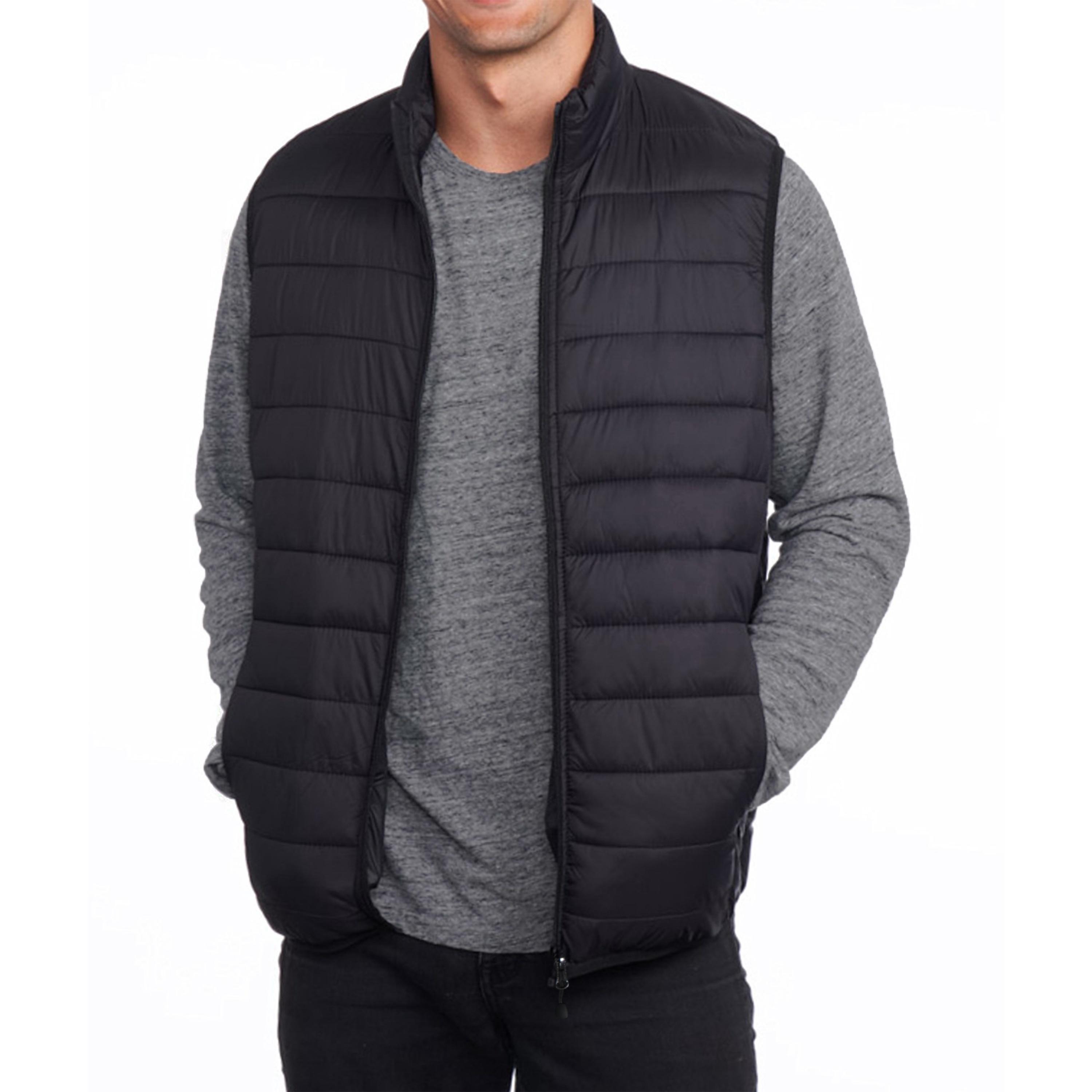 Men's Lightweight Packable Puffer Vest With Pouch