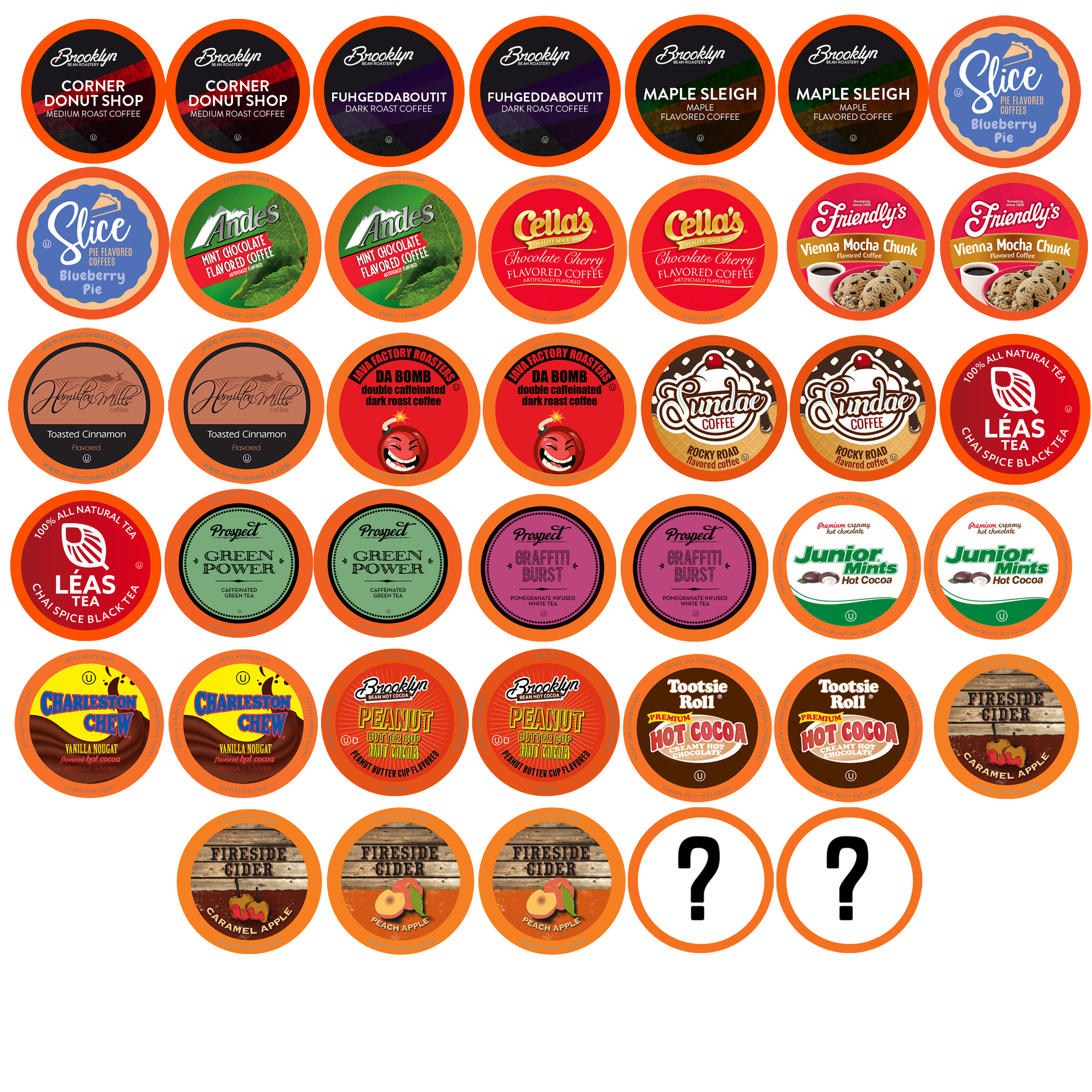 Two Rivers Coffee, Bit Of Everything Sampler, 40 Count K-Cup Pods