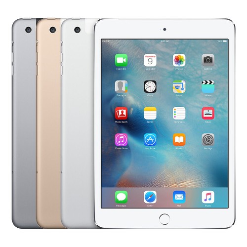 Refurbished Apple 7.9" iPad Mini 3rd Gen Bundle (Tempered Glass, Case, Wall Charger & Lightning Cable)