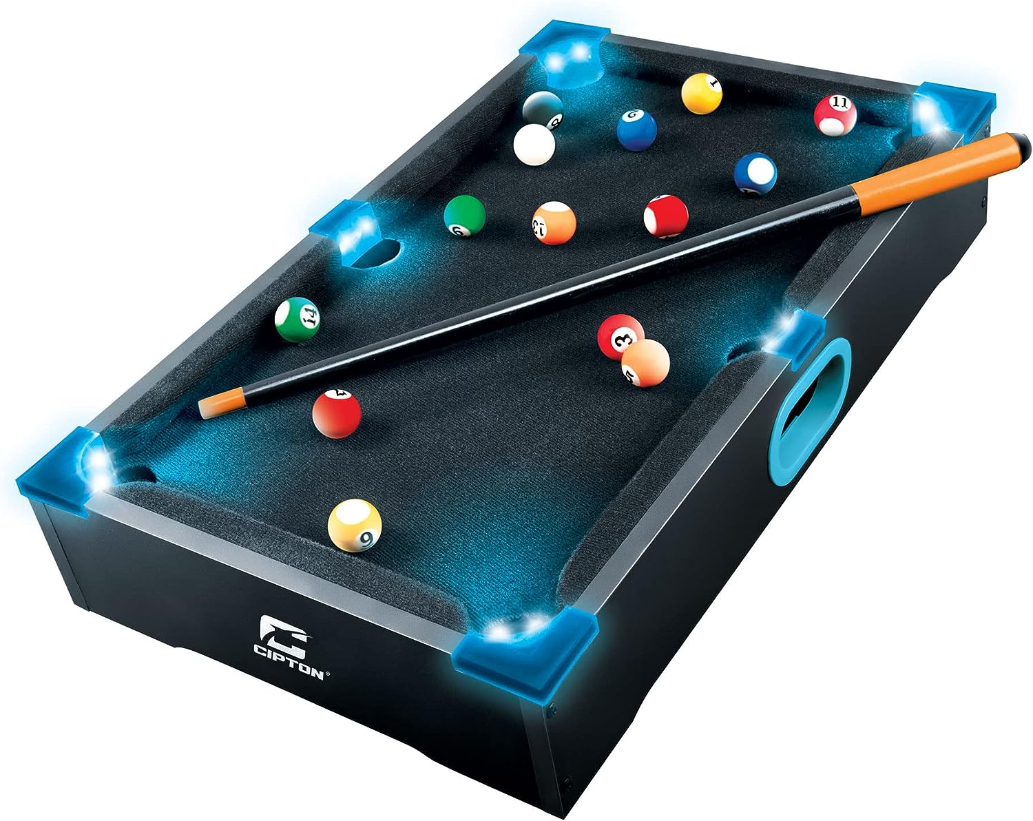 Cipton Light Up Miniature Pool Table Indoor and Outdoor Games