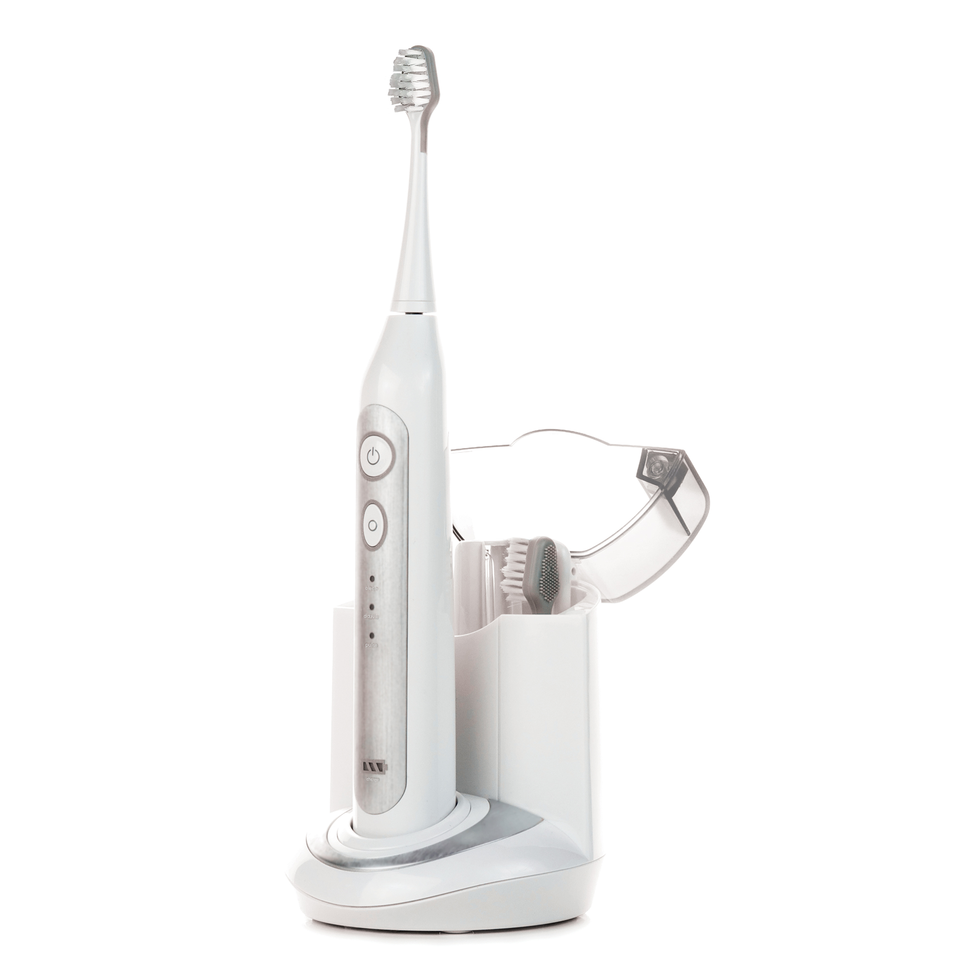 Elite Sonic Toothbrush with UV Sanitizing Charging Base - Platinum Edi Elite Sonic Toothbrush with UV Sanitizing Charging Base - Platinum Edi