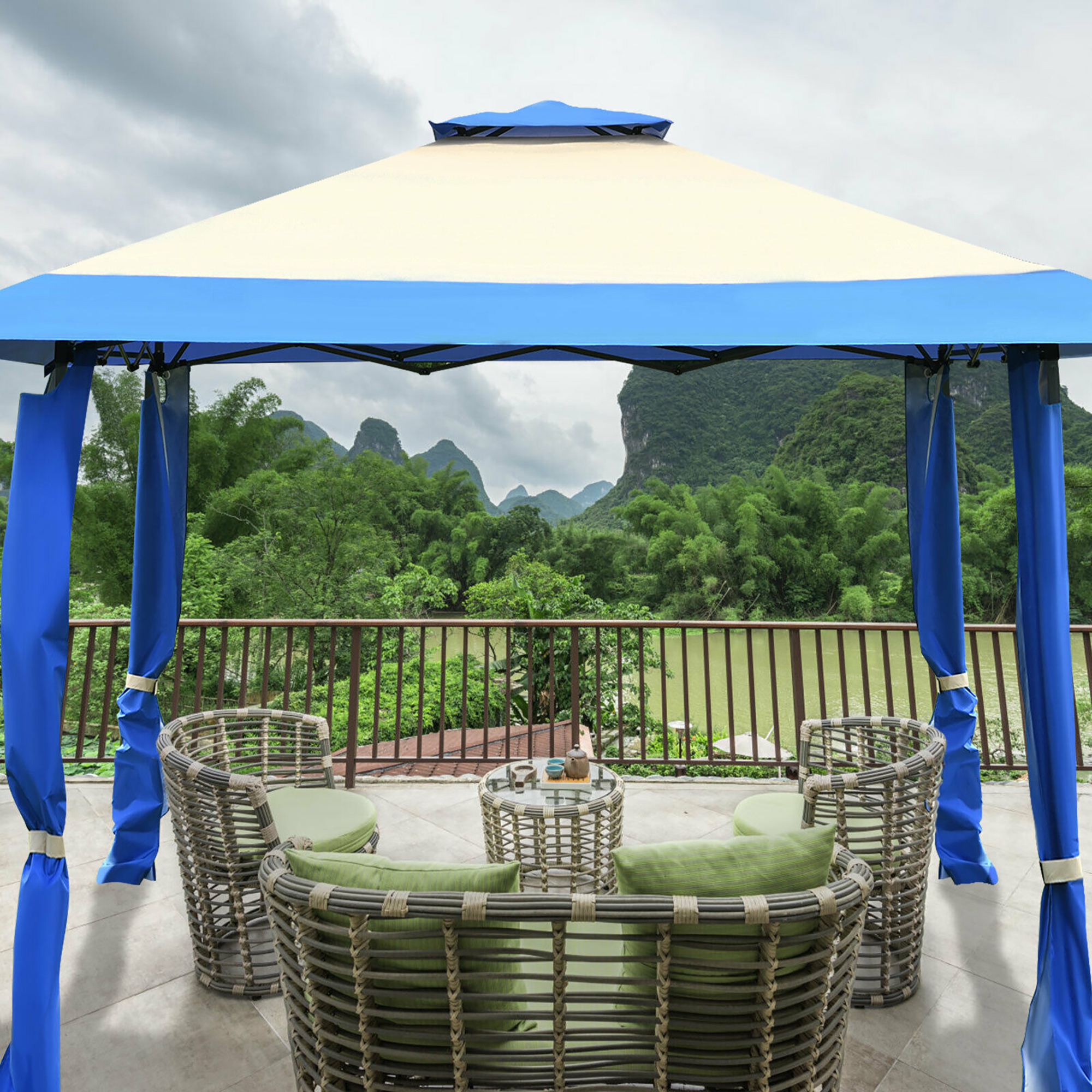 13'x13' Folding Gazebo Canopy Awning