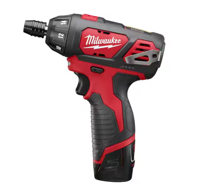Milwaukee M12 12 V Lithium Ion Cordless 1/4 In. Hex Screwdriver Kit Red