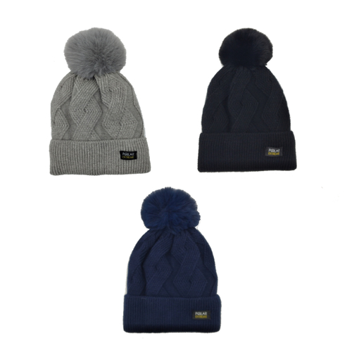 Polar Extreme Unisex Sherpa Lined Winter Hat