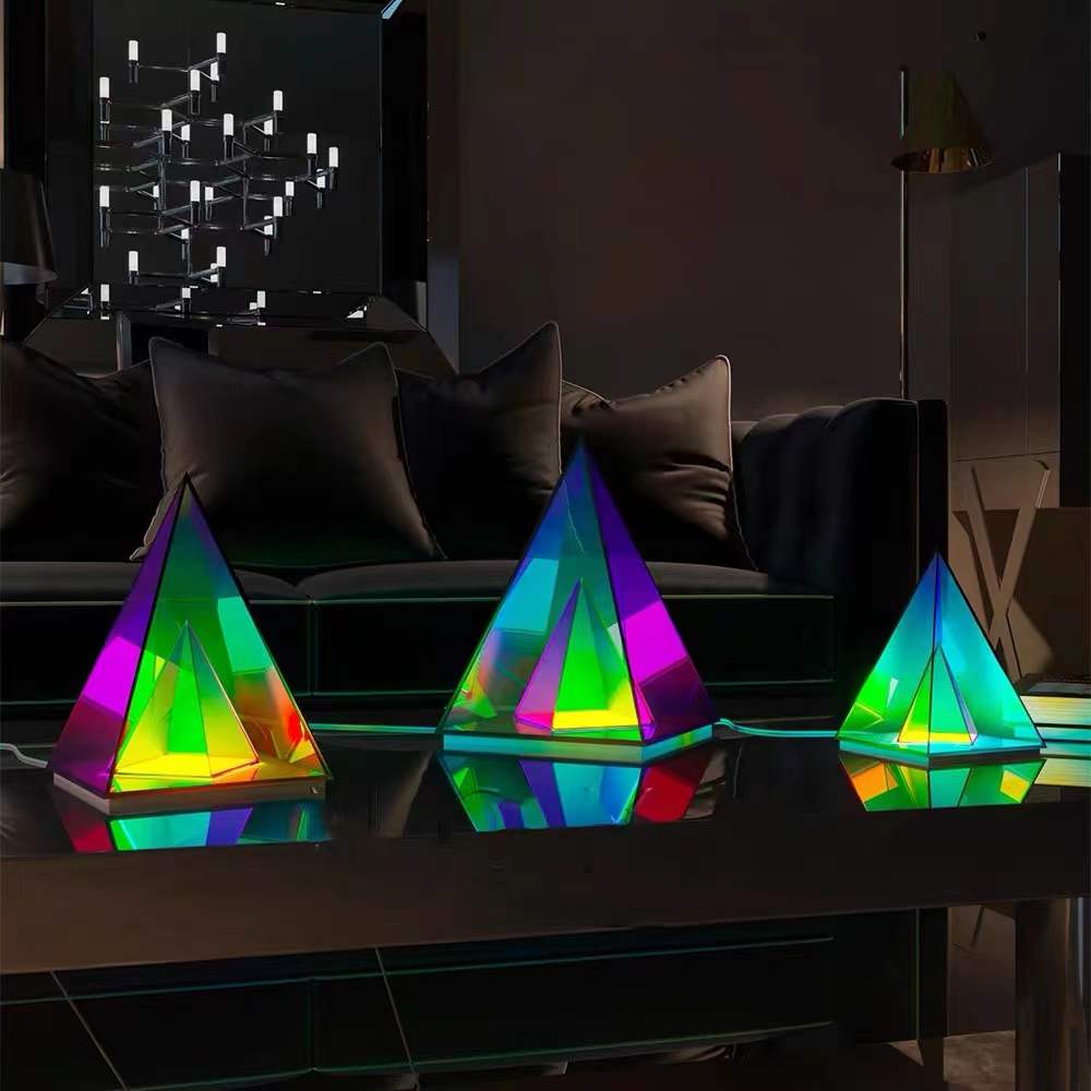 Trigon Acrylic Pyramid Lamp