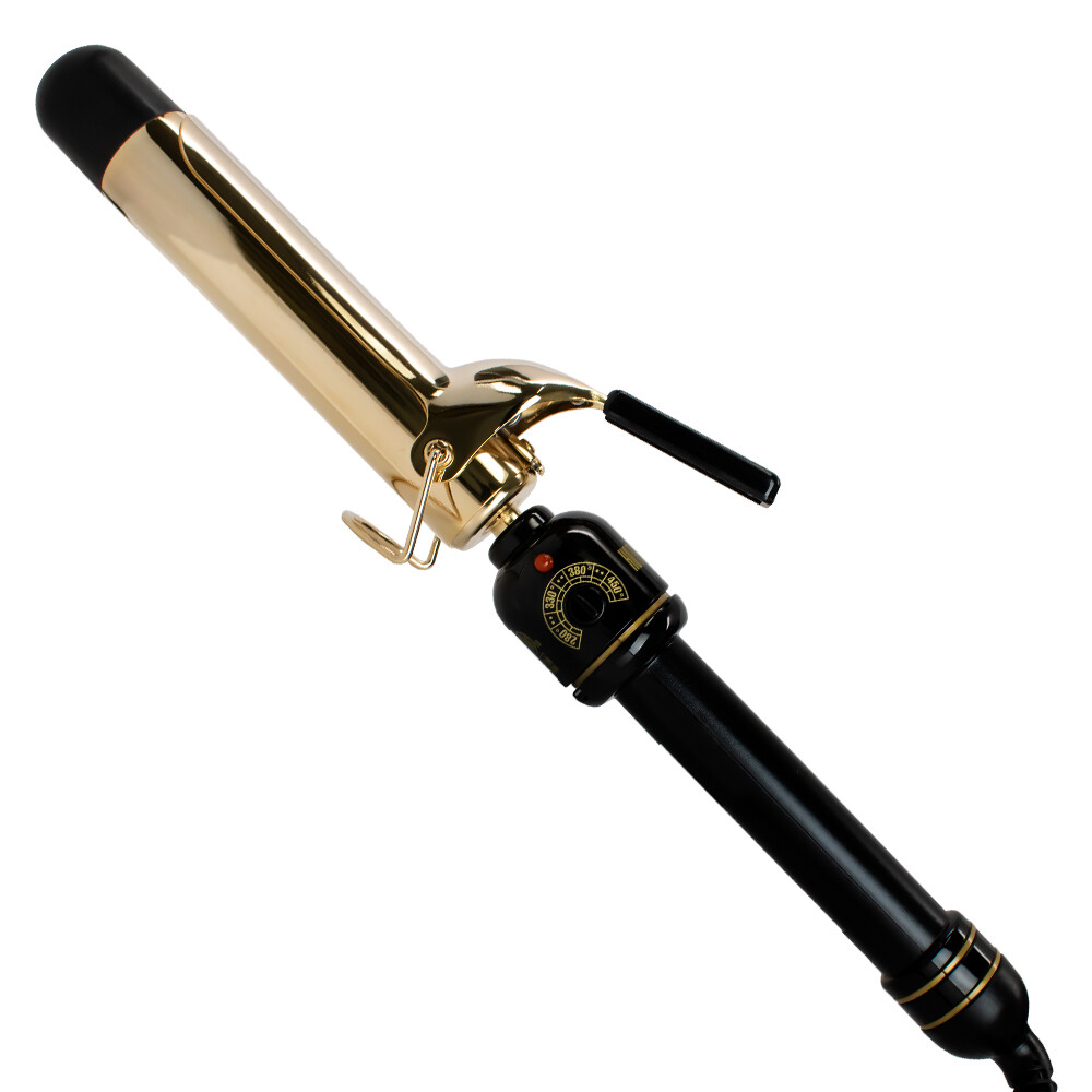 Refurbished Hot Shot Tools 1 1/4″ Curling iron 24K gold series - Not In Original Packaging