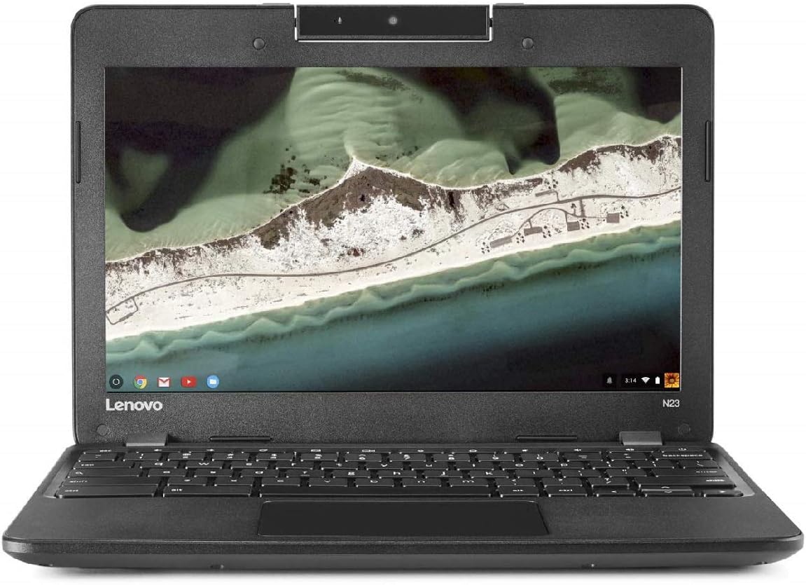 Refurbished Lenovo N23 Chromebook 11.6" HD Laptop, Celeron N3060 1.6GHz, 4GB RAM, 16GB Solid State Drive, Chrome OS