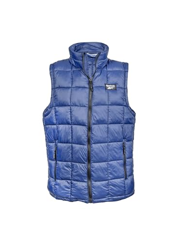 OMRB1163EC REEBOK MEN PACKABLE GLACIER SHIELD VEST NAVY SIZE L - New