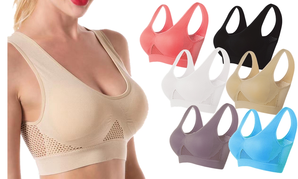 Womens Sports Bra with Removable Pads